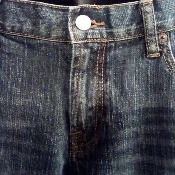 Lucky Brand Dungaree Distressed Blue Jeans Boys s 28 - Picture 5 of 13